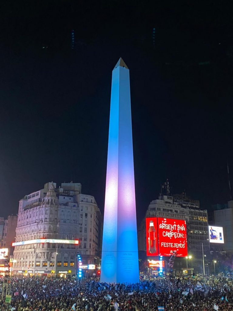 Una Multitud Festejó El Título En El Obelisco Iam Noticias Agencia De Noticias Deportivas 3580