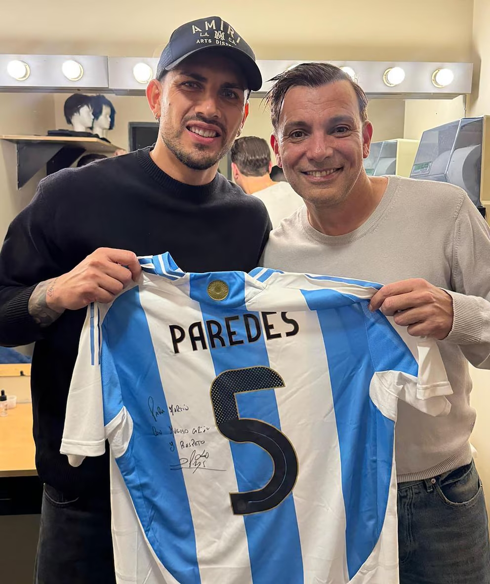 El campeón mundial Leandro Paredes y su encuentro en el teatro con Martín Bossi