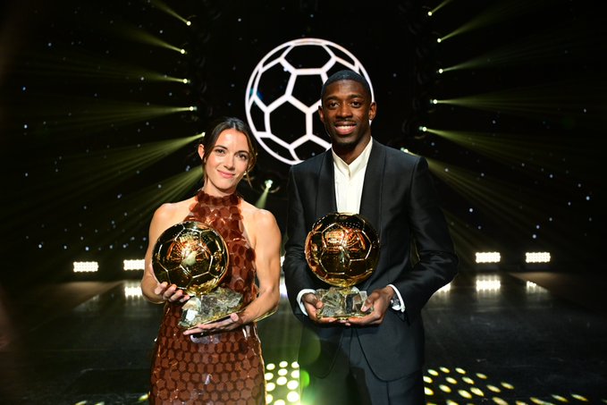 Los mejores del mundo: Dembelé y Aitana Bonmatí ganaron el Balón de Oro