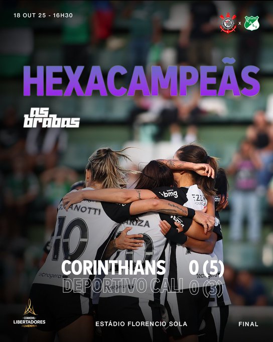 Corinthians extendió su dominio en la Libertadores, superando, por penales, a Deportivo Cali