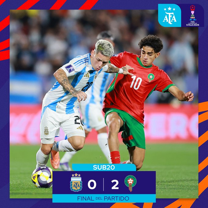 Marruecos superó a Argentina en la final del Mundial Sub 20 y es campeón